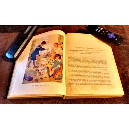 With The Children On Sunday By Sylvanus Stall 1911 Great Condition