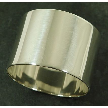 Antique Edwardian Solid Silver Napkin Serviette Ring 1909 By William Hutton