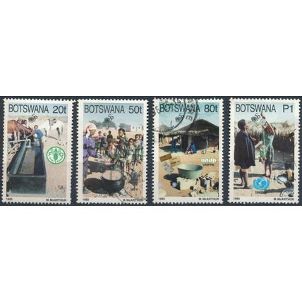 50ᵗʰ Anniv of The UN - Botswana 1995 - FH & NM H - SG 805/8