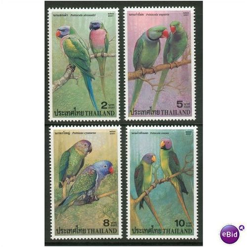 Thailand 2001 - SG 2255-2258 - Parrots MNH