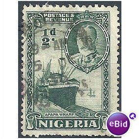 Nigeria 1936 SG34 1/2d Green Fine Used.