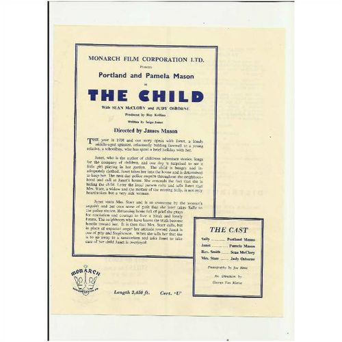 THE CHILD Portland and Pamela Mason Monarch Films Synopsis