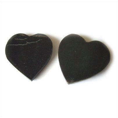 HORN HEARTS gemstones 37+ cts 34mm x 29mm lot of 2