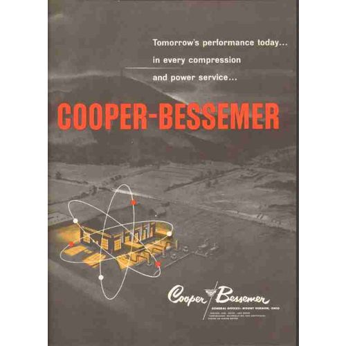 cooper-bessemer corp 1959 gas oil engines compressors vintage ad