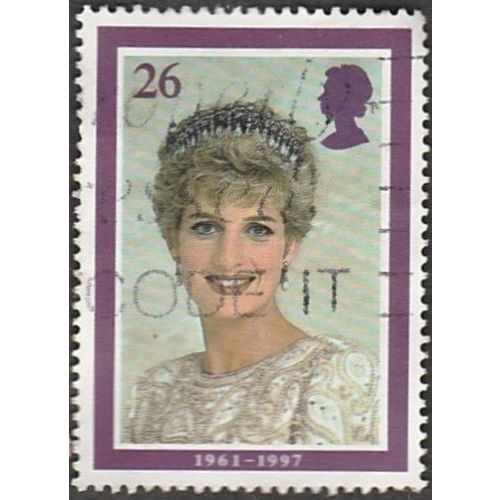 1998 Diana, Princess Of Wales Commemoration. 26p Wearing Tiara. 1991 Fine Used