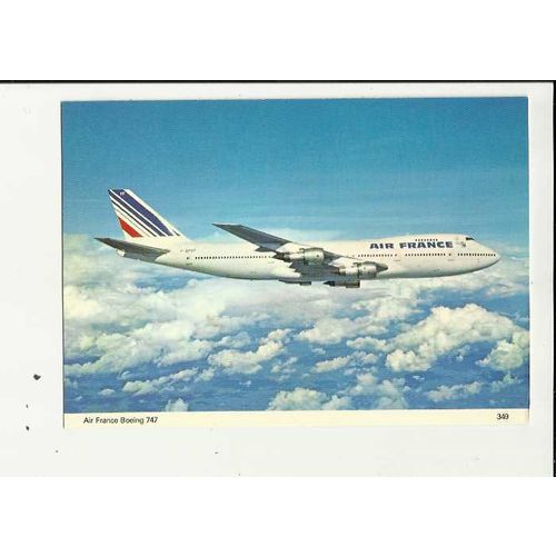 Aviation AIR FRANCE BOEING 747 Postcard by Skilton & Fry (349)
