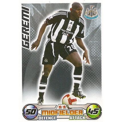 Topps Match Attax 2008/09 Cards: Newcastle United - Midfielder, Geremi