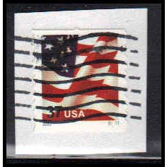 Used 3632A 37c U.S. Flag Fine CNS S1111 W5050