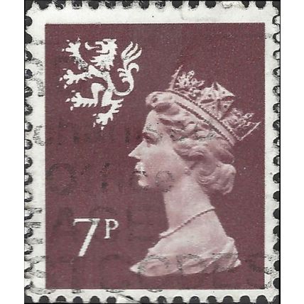 SCOTLAND, Queen Elizabeth II, Machin, brown-red 1978, 7p, #2