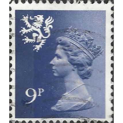 SCOTLAND, Queen Elizabeth II, Machin, blue 1978, 9p, #2