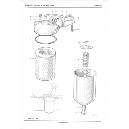 BMC FHK160 Commercial Vehicles Chassis Parts Catalogue 1963 AKD3441 PDF