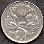 Coins. Australia 1982 5 cents Value