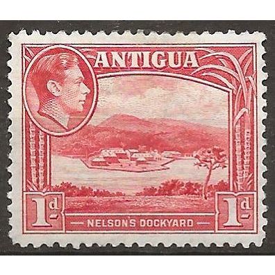 Antigua 1938 SG99 1d Scarlet Mounted Mint ..