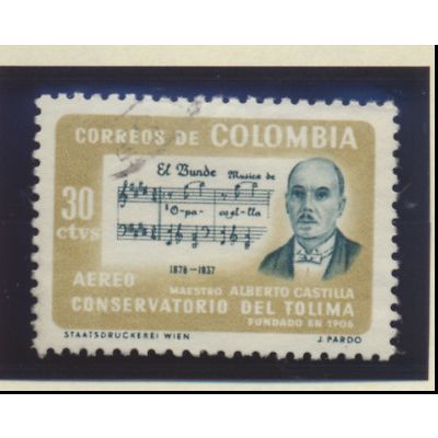 Colombia Stamp Scott #C463, Used