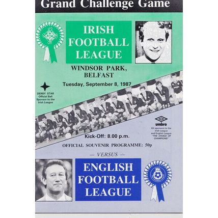IRISH FOOTBALL LEAGUE v ENGLISH FOOTBALL LEAGUE 1987/88