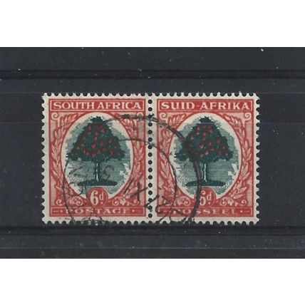 SouthAfrica.SG61 6d Orange Tree Pair.Variety Unchecked.Fine Used.Aug25a