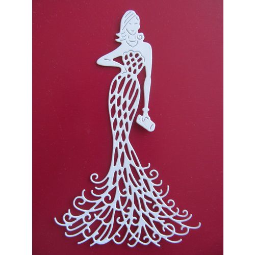 6 x Tattered Lace Die Cuts Glamour Puss