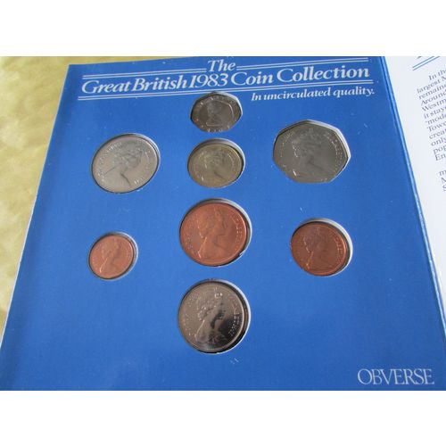 1983 QUEEN ELIZABETH II THE GREAT BRITISH 1983 COIN COLLECTION. AS