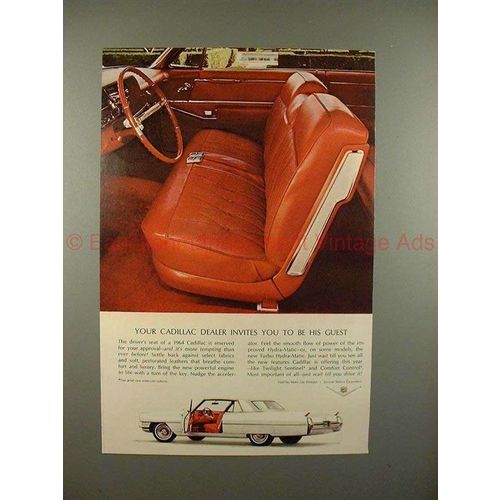 1964 Cadillac Car Ad - Dealer Invites You to be Guest!