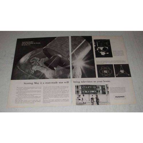 1965 Hughes Aircraft Ad - Early Bird Satellite