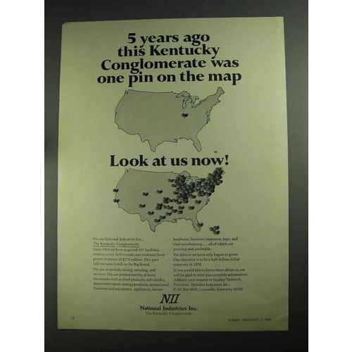 1968 National Industries Ad - Kentucky Conglomerate