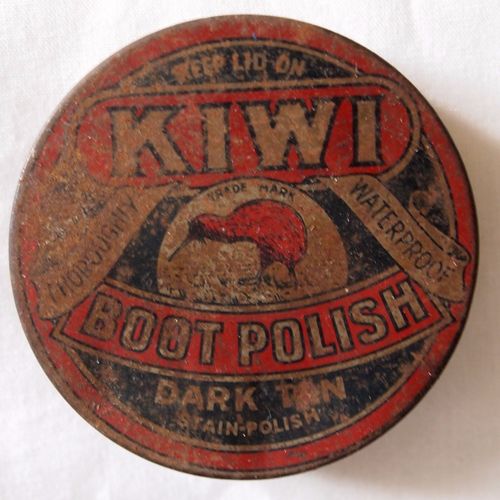 Kiwi Boot Polish tin circa 1910 see other listings