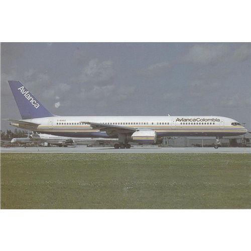 Avianca Colombia Boeing B757 Civil Aircraft Postcard (A20206)