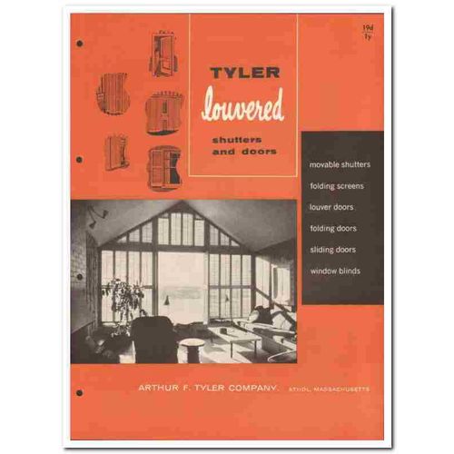 ARTHUR F TYLER COMPANY 1958 louvered shutters doors vintage catalog