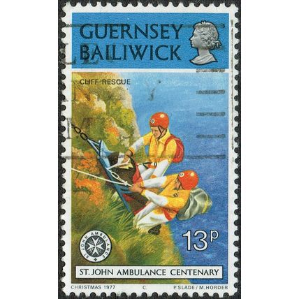 Guernsey 1977 Christmas St Johns Ambulance 13p Multicoloured SG160 GU