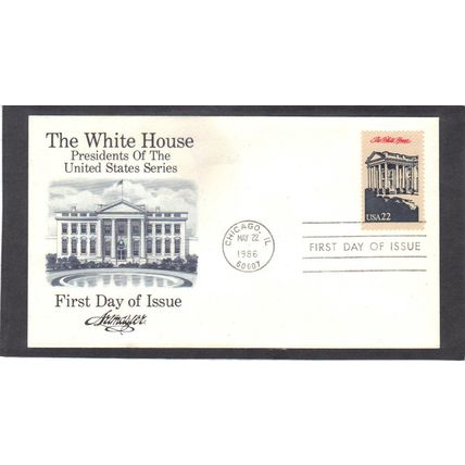 FDC Artmaster 2119e 22c White House (Cachet-U/A) CV40664