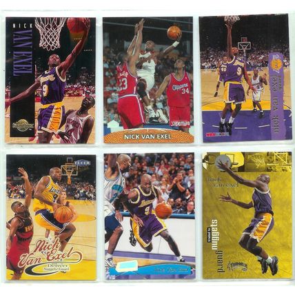Nick Van Exel 12x card lot incl Stickers