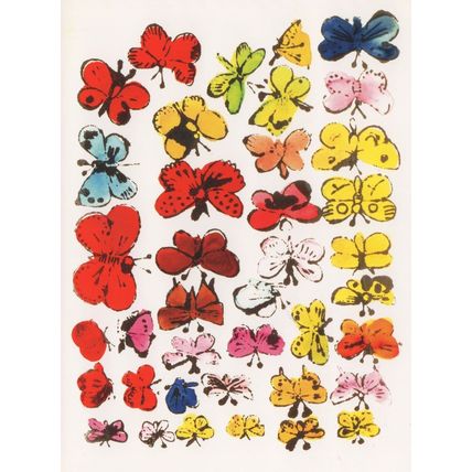 Andy Warhol Butterflies Happy Butterfly Day Painting Postcard
