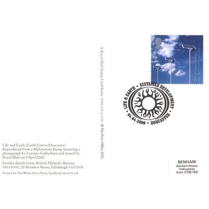 Doncaster Earth Centre PHQ First Day Cover Stamp Frank Postcard