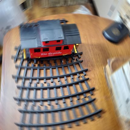 G-Scale Rio Grande Caboose #4067 & six (6) Track Lengths by Scientific Toys Ltd.