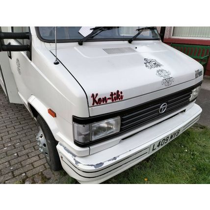 Talbot Express Swift Kon-Tiki Decal, Bonnet Decal Dark Red / Black 26 x 8 cm