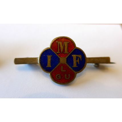 1913 Ladies Golf Union International Match Fund Badge - RARE enamel brooch