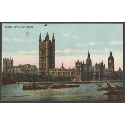 Houses of Parliament, London, c.1905 - Postcard