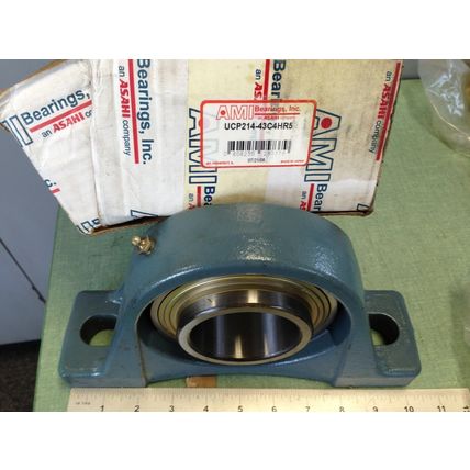 AMI BEARINGS UCP214-43C4HR5,UC214-43 BLOCK BEARING,2-11/16" BORE P214T,p214,TO