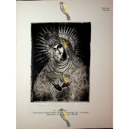 Notre Dame D'Ostra Brama & House In Winter, Book Illustration (Print), 1930