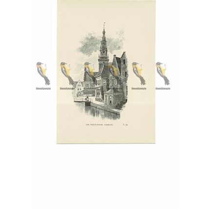 Weigh-House, Alkmaar, Netherlands, Book Illustration (Print), 1889