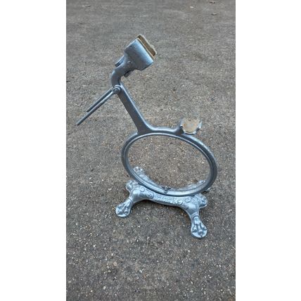 the willbro norwich cast iron bicycle stand bike repair claw foot 19c display