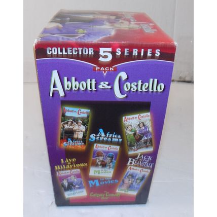 Abbott & Costello Collector Series 5 Pack VHS Tapes 1998 Good Times Home Video