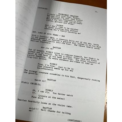 The Neverending Story 1 & 2 Scripts Signed- Autograph Reprints- Atreyu, Artax