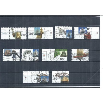 Netherlands stamps. 2000 Sail Amsterdam Sailing Ships used ( (AN221)
