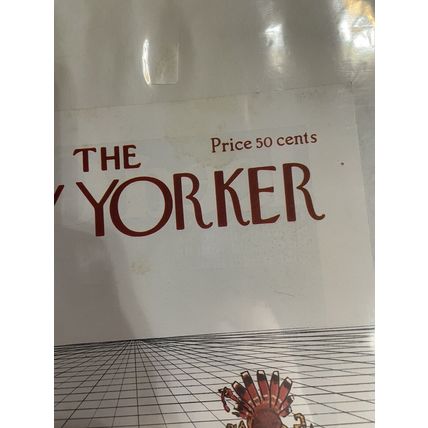 VTG The New Yorker Magazine Cover Only - Nov 26 1973 - Booth - Thanksgiving