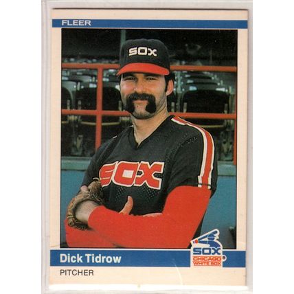 1984 Fleer baseball card #72 Dick Tidrow - White Sox
