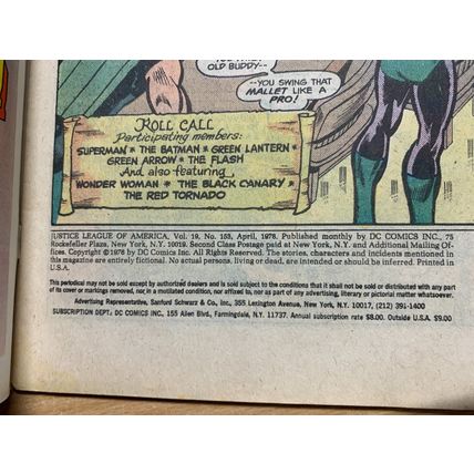 DC COMICS JUSTICE LEAGUE OF AMERICA #153 APR 1978 (VFN) COMIC (LL)