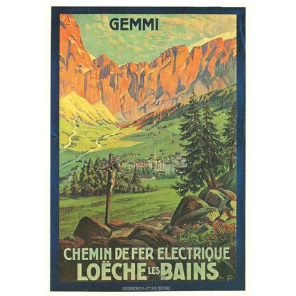 Gemmi Chemin Der Fer Electrique Loeche Les Bains Switzerland Postcard