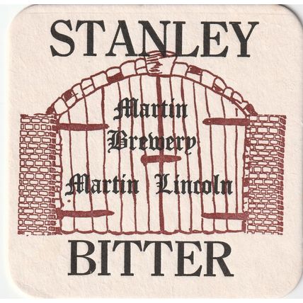 BEER MAT - MARTIN BREWERY - STANLEY BITTER - (Cat No 001) - (1988)
