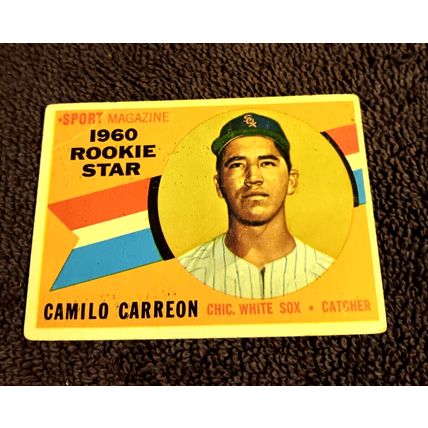 1960 Topps # 121 Camilo Carreon Chicago White Sox Catcher 3.0 VG Condition